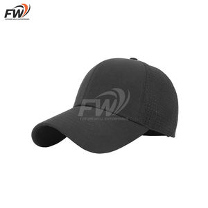 Gorra de Béisbol Deportiva de Alta Calidad, Personalizada, de 6 Paneles, de Poliéster Impermeable, con Orificios Cortados con Láser, Parche de Goma - Product Image 4