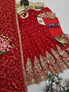 Anarkali Designer prêt-à-porter indien pour femme, ensemble Salwar Kameez avec Dupatta, vente en gros, prix bas, cousu - Product Image 2