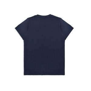 Camiseta Azul Marino Lisa para Hombre, al por Mayor, Personalizada, de Manga Corta, Cuello Redondo, Informal, Básica, Suave, Transpirable, Ligera, para Uso Diario, OEM - Product Image 4