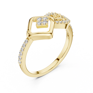 CONCEPTION Moissanite Diamond <b>Ring</b> <b>925</b> <b>Silver</b> 10K/14K/18K Yellow Gold | 14K Gold Plated Women's Party Fashion <b>Ring</b> - Product Image 1