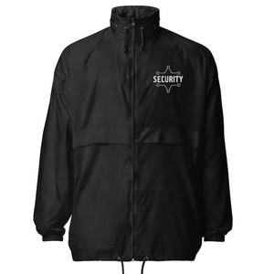 Chaqueta Cortavientos Impermeable Unisex de Seguridad, Talla Grande, Chaqueta Anorak Personalizada con Cremallera Completa - Product Image 3