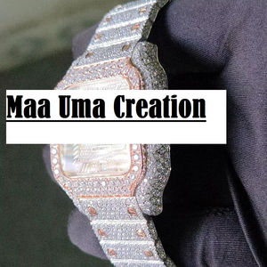 Luxury Fashion Iced VVS Moissanite Analog <b>Quartz</b> <b>Watch</b> <b>Men</b> Custom Logo Stainless Steel Glass 16mm Band MiYOTA - Product Image 3