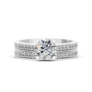 Anillo de Plata 925 con Diamante de Laboratorio para Mujer, Certificado IGI, RJC, ODM, OEM, Fabricante de Joyería Fina Ética, E201047_WB300901 - Product Image 2