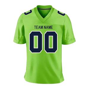 Maillot de football américain entièrement personnalisé pour hommes, nouveau style, léger, de haute qualité, avec manches courtes - Product Image 1