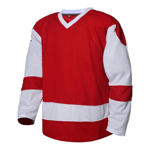 Mens Blank Ice Hockey Jersey Long Sleeve Professional Practice Training Hockey Shirt Breathable Durable <b>Athletic</b> Sports Uniform - Product Image 5