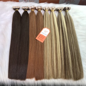 Extensions de cheveux en ruban adhésif pour cuticules Remy vierges européennes 100% vietnamiennes, bon marché, vente en gros - Product Image 6