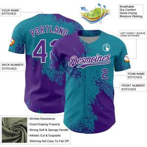 Uniformes Deportivos Personalizados de Béisbol y Sóftbol, Jersey Juvenil y para Hombre con Nombre del Equipo, Número y Logotipo Bordados, Estilo Conjunto - Product Image 3