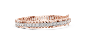 Pulsera de Diamantes en Oro de 9K, Corte Esmeralda, 12ct, Diamantes Naturales, Joyería Fina de Lujo, Regalo para Mujer, Boda, Fiesta - Product Image 2