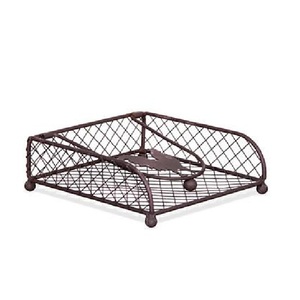 New Selling Minimalist Design Matte <b>Black</b> Powder Coated Finished Iron Napkin Holder For Outdoor Dining Restaurant Tableware - Product Image 1