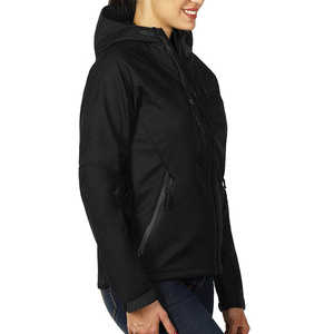 Veste softshell à capuche pour femme, coupe-vent, imperméable, fermeture éclair intégrale, vêtements d'extérieur, chaude, légère, décontractée - Product Image 6