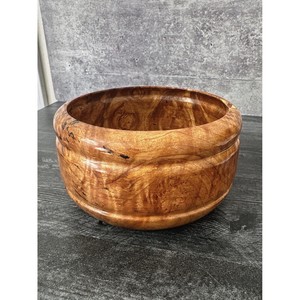 Hand-Turned Sheesham <b>Wood</b> Fruit Bowl Dark Walnut Wholesale India - Product Image 2