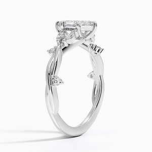 Anillo BOJ 021 con Corte Marquesa, Plata 925, Diseño Azalea Twist, Diamante de 2ct, Color D, VVS1, Moissanita, Certificado GRA, Anillos en Oferta a Bajo Precio - Product Image 2