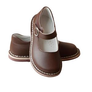 Chaussures formelles pour filles, unisexes, bout rond, en cuir véritable, à lacets, fournisseur en gros - Product Image 2