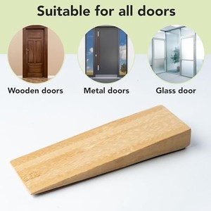 Tope de puerta de bambú ecológico con acabado natural claro al por mayor |   Aqdus Saleem - Product Image 2