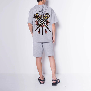 Conjunto Casual de Verano para Hombre Hecho a Medida, Conjunto Corto Cómodo en Color Personalizado, Transpirable, Tallas Grandes, Conjunto de 2 Piezas - Product Image 4