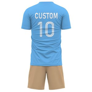Wholesale Custom Size Breathable Lightweight Men's Soccer Uniform Short Sleeve Sustainable Soccer Wear - Product Image 4