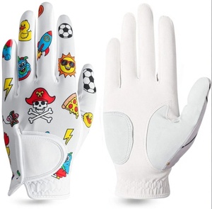 Gant de golf pour enfant en cuir Cabretta INJAE, performance professionnelle, main gauche, unisexe, anti-UV, fentes pour les doigts, fabrication OEM directe d'usine - Product Image 3