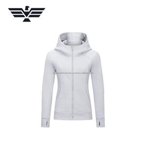 Sweat à capuche zippé intégral pour femme, coupe ajustée, automne-hiver, 100% coton, respirant, anti-rétrécissement, imprimé, décontracté, bleu - Product Image 2