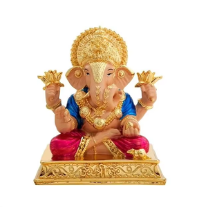 Handmade Stainless Steel Ganesh <b>Statue</b> 5 Inch Decorative <b>Religious</b> Idol For Home Temple Wedding Gifting And Festive Display - Product Image 2