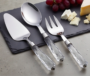 Luxury <b>Crystal</b> Handle Flatware Set Stainless Steel Elegant Silver Finish Rust Proof Dishwasher Safe Wedding Tableware And Hotel - Product Image 3