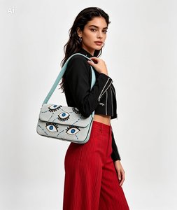 Bolso de Hombro de Poliéster Ligero y Ecológico con Bordado de Cuentas Vegetales, Estilo Bohemio, Hecho a Mano, Divertido para Mujer - Product Image 3