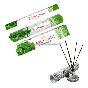 Varillas de incienso negras naturales de 9 pulgadas en caja Hexagonal, 20 varillas por paquete, uso religioso, Exportación a granel a Reino Unido - Product Image 3