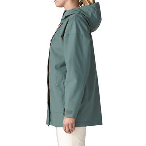 Chaqueta Impermeable y Transpirable para Mujer, con Capucha, de 2 Capas, para Uso Diario al Aire Libre, con Puños Ajustables, Ropa Técnica para la Lluvia - Product Image 5