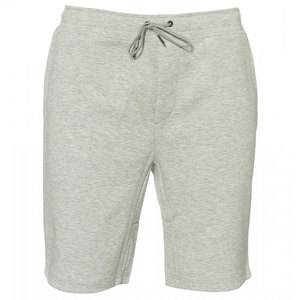 Shorts bermuda gris en coton pour homme avec cordon de serrage à la taille et poches, style décontracté, 100% coton French Terry. - Product Image 5