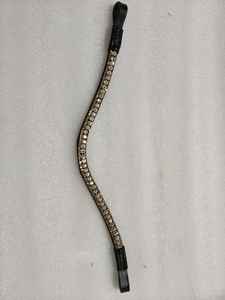 Frontal en cuir véritable pour tous les types de bridons en cuir, personnalisable avec couverture pour licol de cheval - Product Image 5