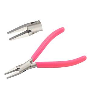 125mm Stainless Steel Flat Nose Plier PVC Handles Smooth Jaws Spring for Circlip Crimping Fishing Jewelry Making DIY <b>Crafts</b> <b>Wire</b> - Product Image 1