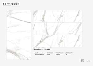 กระเบื้องพอร์ซเลนพื้นผิวซาตินพรีเมียม ขนาด 600x1200 มม. กระเบื้องปูพื้นและผนังขนาดใหญ่ สำหรับตกแต่งบ้านสมัยใหม่และงานออกแบบตกแต่งภายในเชิงพาณิชย์ - Product Image 5