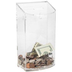 2025 Factory <b>Price</b> Acrylic <b>Money</b> and Coins Collecting Box Sleek and Durable Cash Organizer for Events, Retail & Everyday Use - Product Image 2