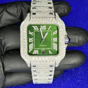 Montre de haute qualité entièrement personnalisée avec diamants cultivés en laboratoire pour hommes, montre de bijouterie hip-hop avec diamants, cadeau - Product Image 4
