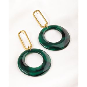 Boucles d'oreilles en résine faites à la main de luxe, design élégant et durable pour les fêtes, les tenues décontractées, accessoires de bijoux artistiques - Product Image 4