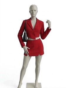 Women's Red Hooded <b>Velvet</b> <b>Blazer</b> and Mini Skirt Two Piece Set Long Sleeve Leopard Casual Autumn Outfit - Product Image 1