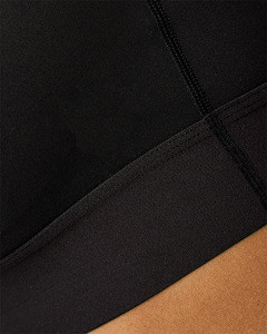 Soutien-gorge de sport pour femme, noir uni, col carré, dos nageur, maintien moyen, sans coutures, pour yoga et fitness - Product Image 6