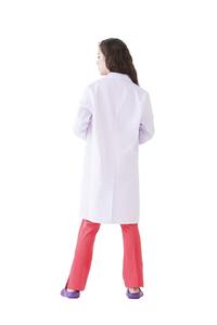 Bata de Laboratorio Médica Blanca para Personal Hospitalario Profesional, Bata de Laboratorio Médica de Manga Larga, Transpirable, de Algodón, Uniforme de Doctor, Atención Médica - Product Image 5