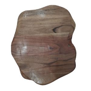 Planche à découper multifonctionnelle ronde en bois, taille personnalisée, pour aliments, viande, fromage, plateau de service, bloc de découpe en bois et résine - Product Image 4