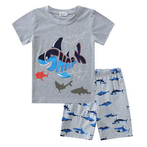 Conjuntos de ropa para niño de 2 piezas, manga corta, con dibujos animados, conjunto infantil de verano, ropa para bebé, conjunto de ropa para niño, venta al por mayor. - Product Image 2