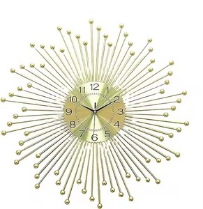 Customized Style Black Metal <b>Wall</b> <b>Clock</b> Abstract Quartz Analog Office Living Room <b>Decoration</b> Gifting Use <b>Clock</b> - Product Image 4