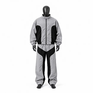 Chaqueta Cortavientos OEM 100% Nailon para Hombre, Conjunto Deportivo de 2 Piezas con Logotipo Personalizado, Ropa Urbana Ligera - Product Image 3
