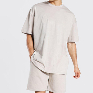 Conjunto Deportivo Unisex de Verano, 100% Algodón Ecológico, 2 Piezas, Camiseta de Manga Corta y Pantalones Cortos para Hombre, para Correr, Gimnasio y Fitness - Product Image 5