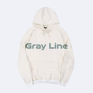 Sudadera con Capucha de Hombros Caídos para Hombre, 100% Algodón de Alto Gramaje, Diseño a Cuadros, Invierno, con Estampado Digital, Lavado y Bordado - Product Image 4