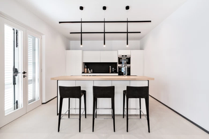 หินอิตาลีเผาผนึกขนาด 1620x3240 มม. รุ่นโมเดิร์นหรูหรา หนา 12 มม. สีเบจคาลเซ่บิอันโก โทนสีอ่อนธรรมชาติ สไตล์มินิมอล สำหรับเคาน์เตอร์แบบสั่งทำ - Product Image 3