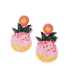 Boucles d'oreilles pendantes en perles faites à la main, bijoux tendance pour femmes au meilleur prix - Product Image 3