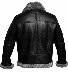 Men RAF Aviator Real Leather <b>Jacket</b> Coat Bomber B3 Sheep Skin <b>Pilot</b> Flying NF1 - Product Image 2