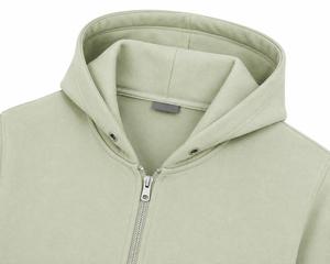 <b>Men's</b> Hooded <b>Zip</b>-<b>Up</b> Sweatshirt Solid Color Fleece Regular Fit Casual Autumn wear <b>Men</b> Hoodie Wholesale - Product Image 3