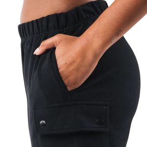 Shorts cargo noirs pour femmes, coupe décontractée, multi-poches, légers, pour la randonnée, l'entraînement, la gym, les sports et les activités de plein air - Product Image 6