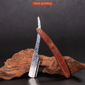 Rasoir de barbier professionnel à manche en bois, avec lames remplaçables pour hommes - Product Image 3