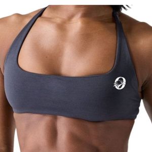 Dark <b>Blue</b> Women's Strappy Back Sports <b>Bra</b> Breathable Athletic Workout <b>Bra</b> for Running Yoga Gym Fitness Activewear - Product Image 6